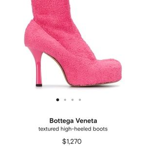 Bottega Veneta textured high-heeled boots